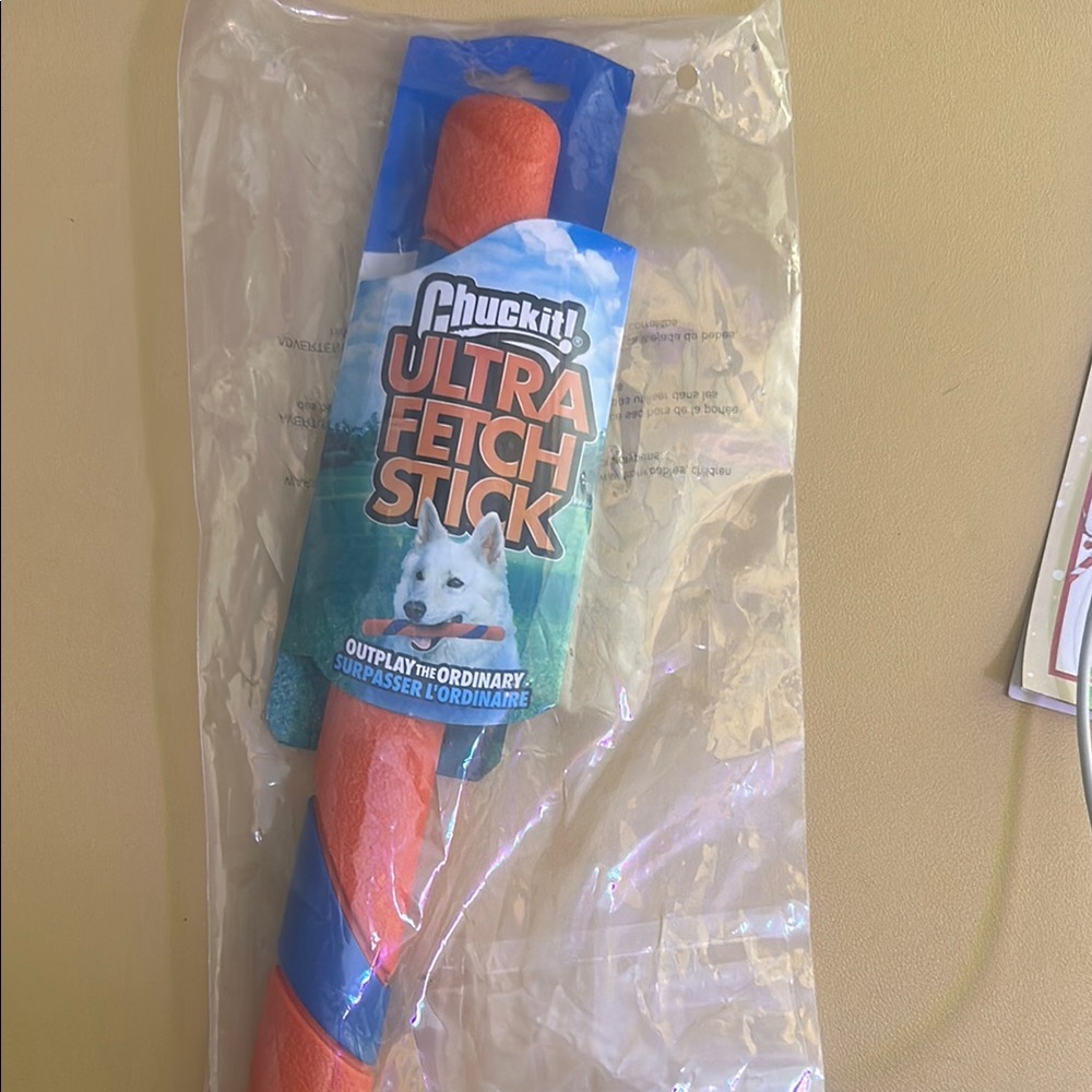 Orange Dog Toy for Fetch Fun